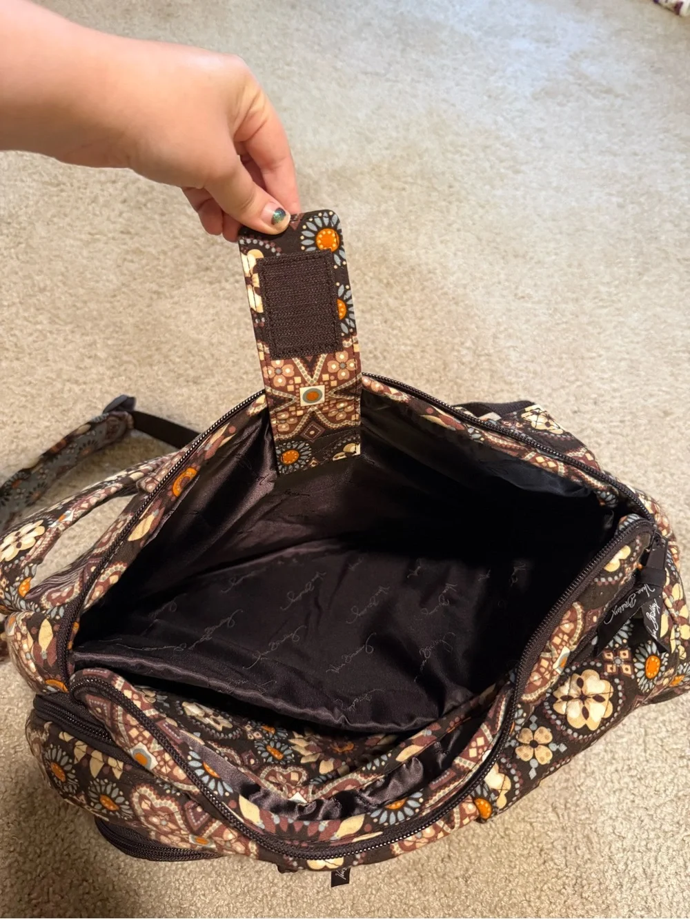 Vera Bradley 12x16 Retired Pattern Backpack with Laptop Compartment